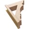 Ekena Millwork 8-in W x 24-in D x 32-in H Balboa Trad Rough Cedar Woodgrain TimberThane Outlooker, Primed Tan OUTUR080X24X32BOA04RCPR - alternate 4